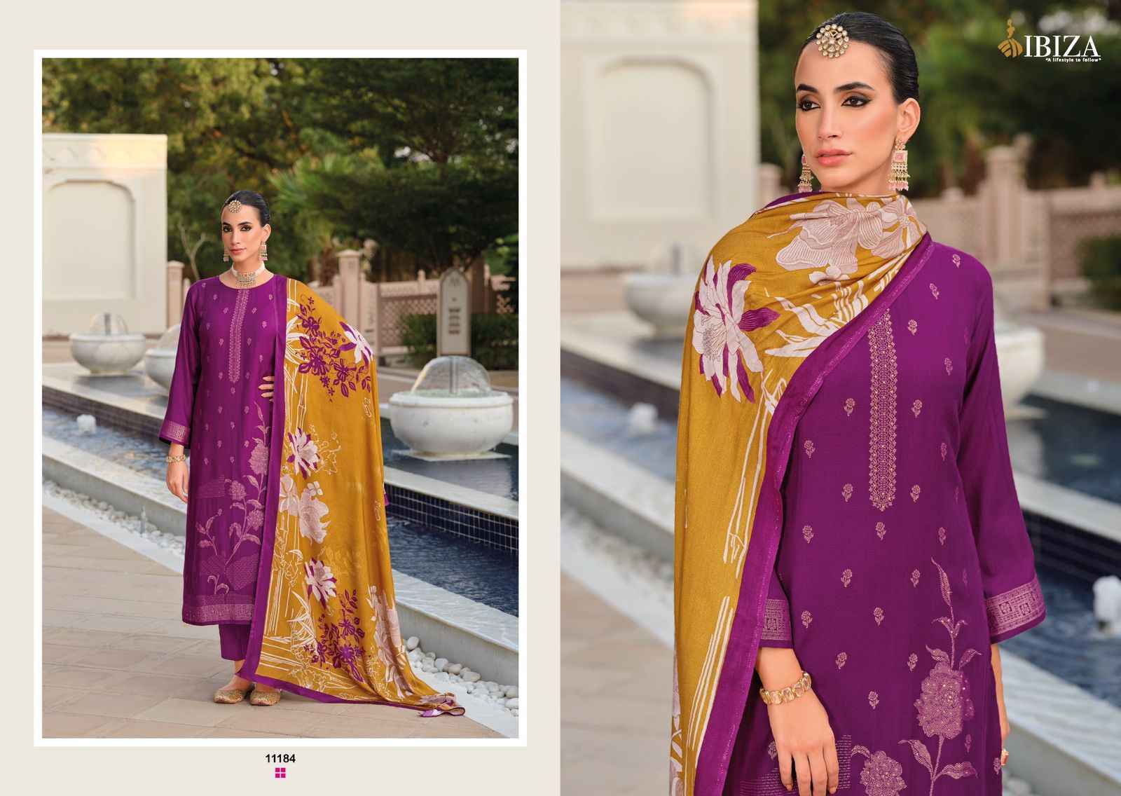 Ibiza Khayaal Viscouse Pashmina Dress Material (6 pcs Catalogue)