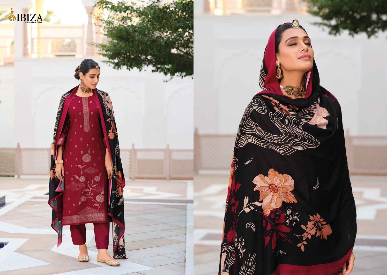 Ibiza Khayaal Viscouse Pashmina Dress Material (6 pcs Catalogue)
