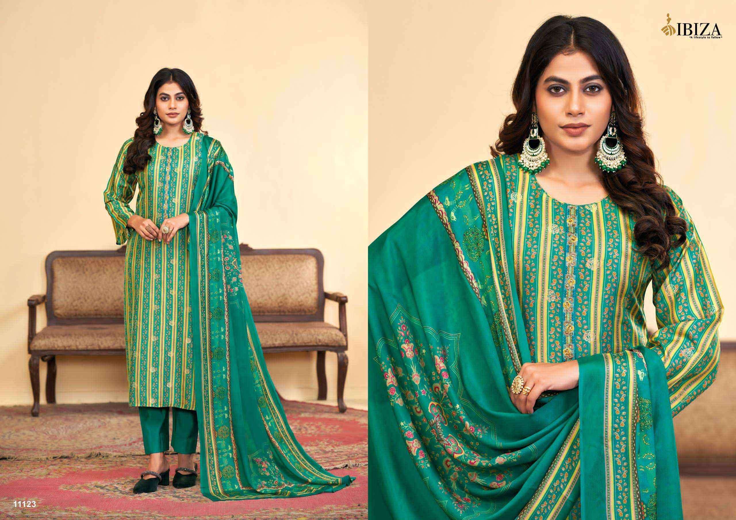 Ibiza Zhibtan Silk Jacquard Dress Material (4 pcs Catalogue)