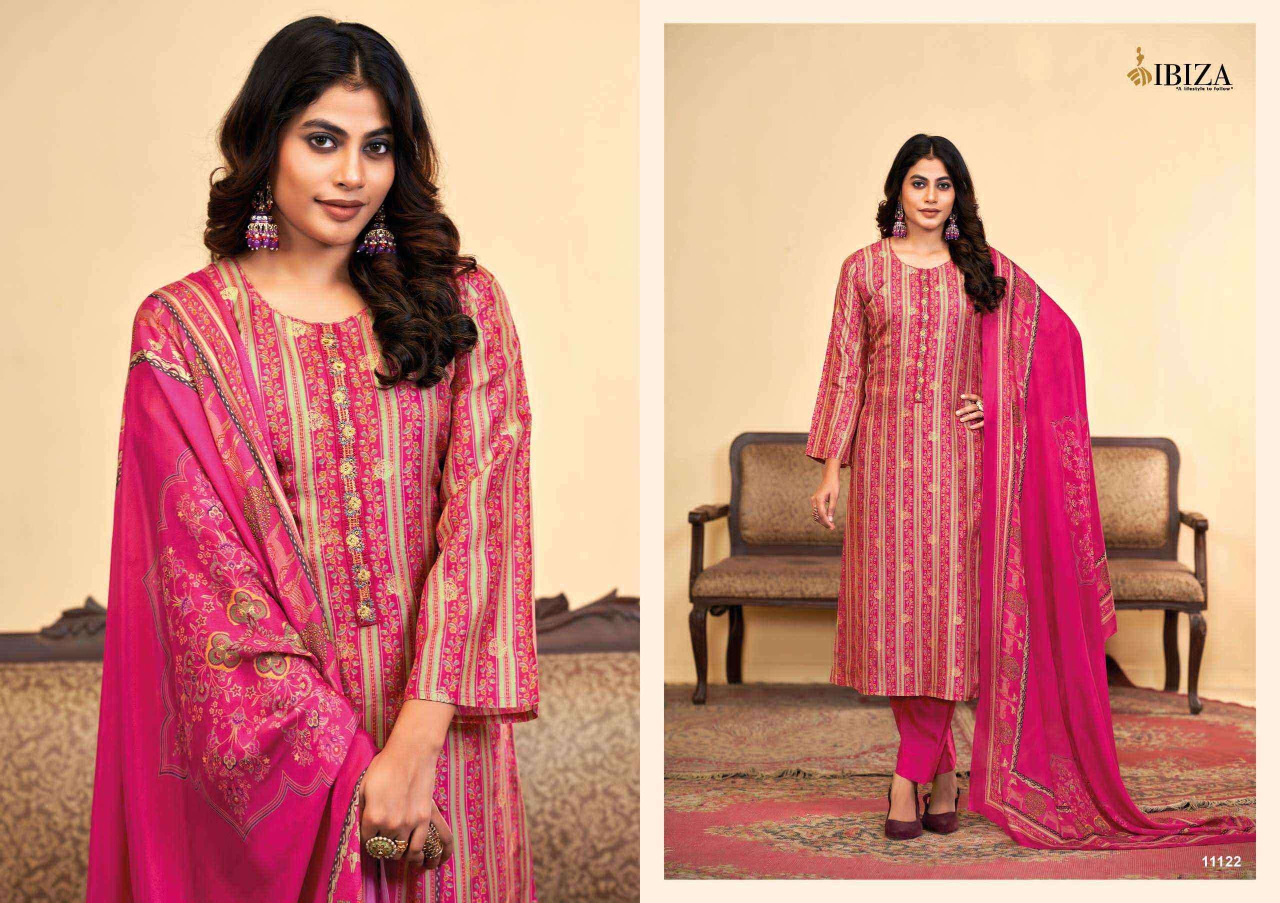 Ibiza Zhibtan Silk Jacquard Dress Material (4 pcs Catalogue)
