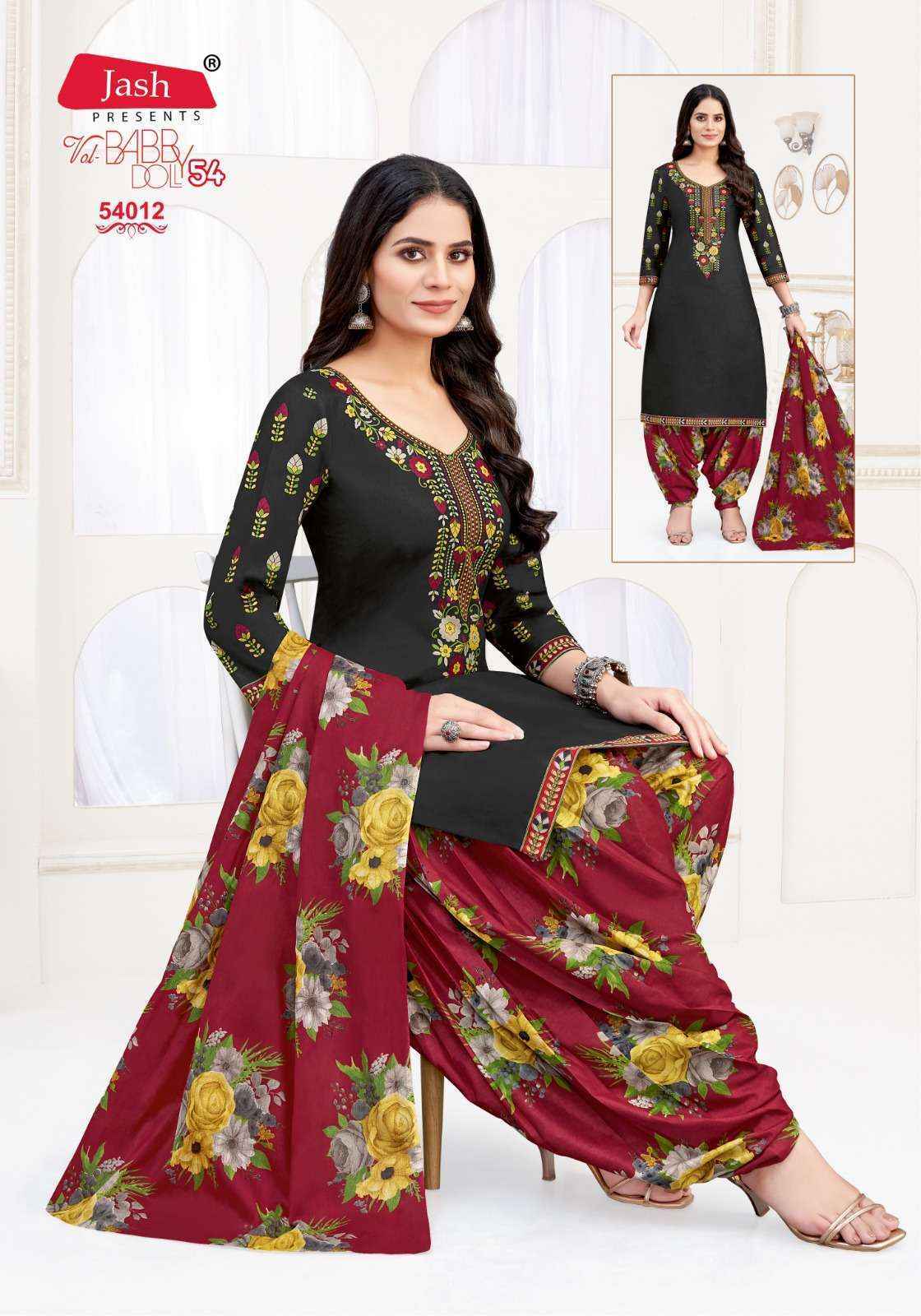 Jash Baby Doll Vol-54 Cotton Dress Material (12 pcs Catalogue)