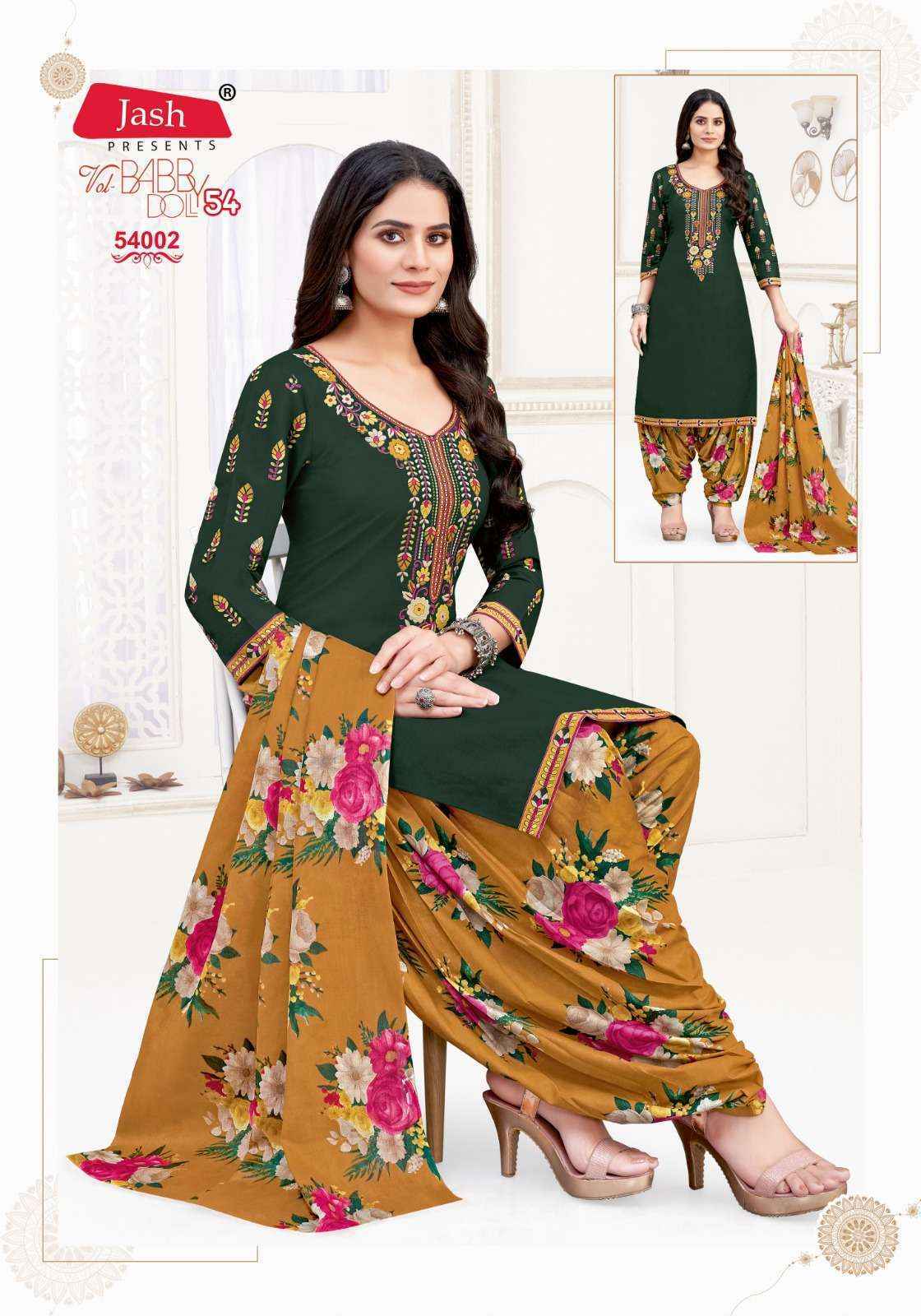 Jash Baby Doll Vol-54 Cotton Dress Material (12 pcs Catalogue)