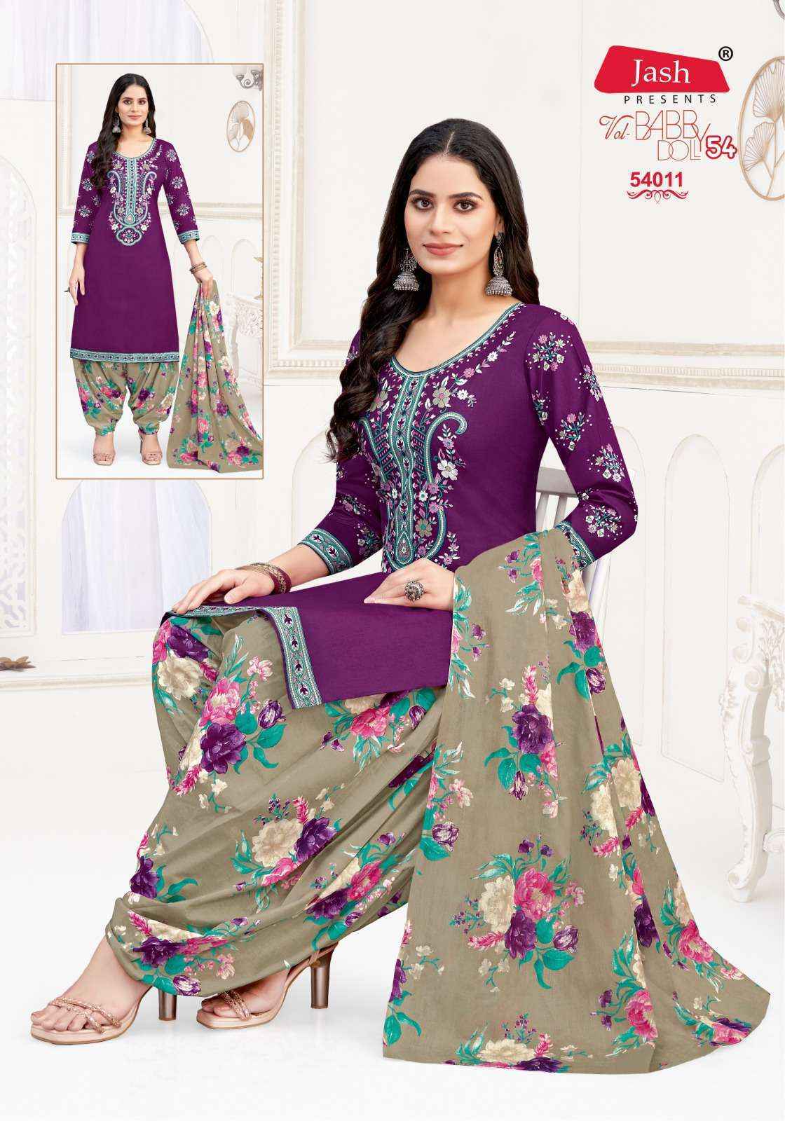 Jash Baby Doll Vol-54 Cotton Dress Material (12 pcs Catalogue)