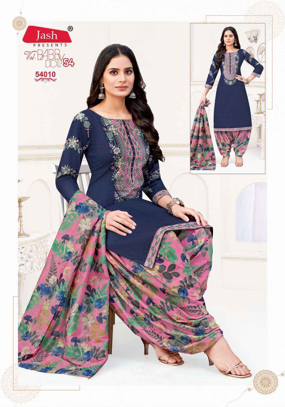 Jash Baby Doll Vol-54 Cotton Dress Material (12 pcs Catalogue)