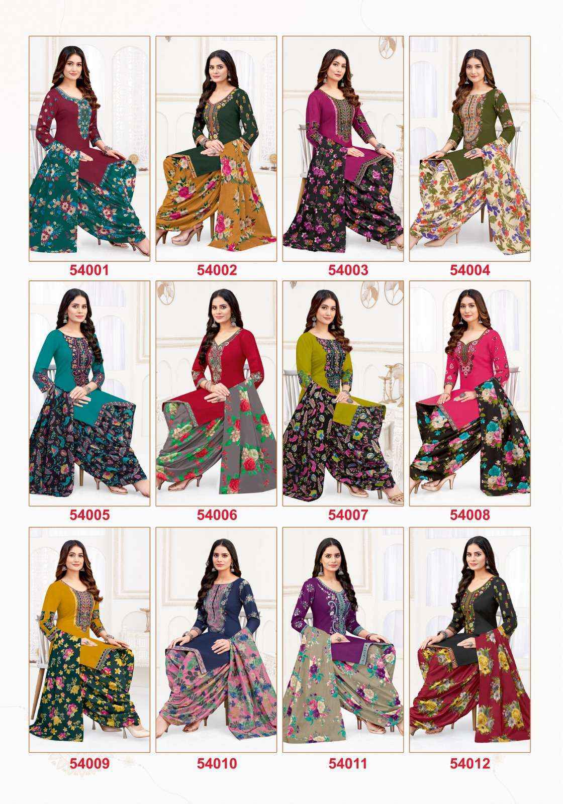 Jash Baby Doll Vol-54 Cotton Dress Material (12 pcs Catalogue)