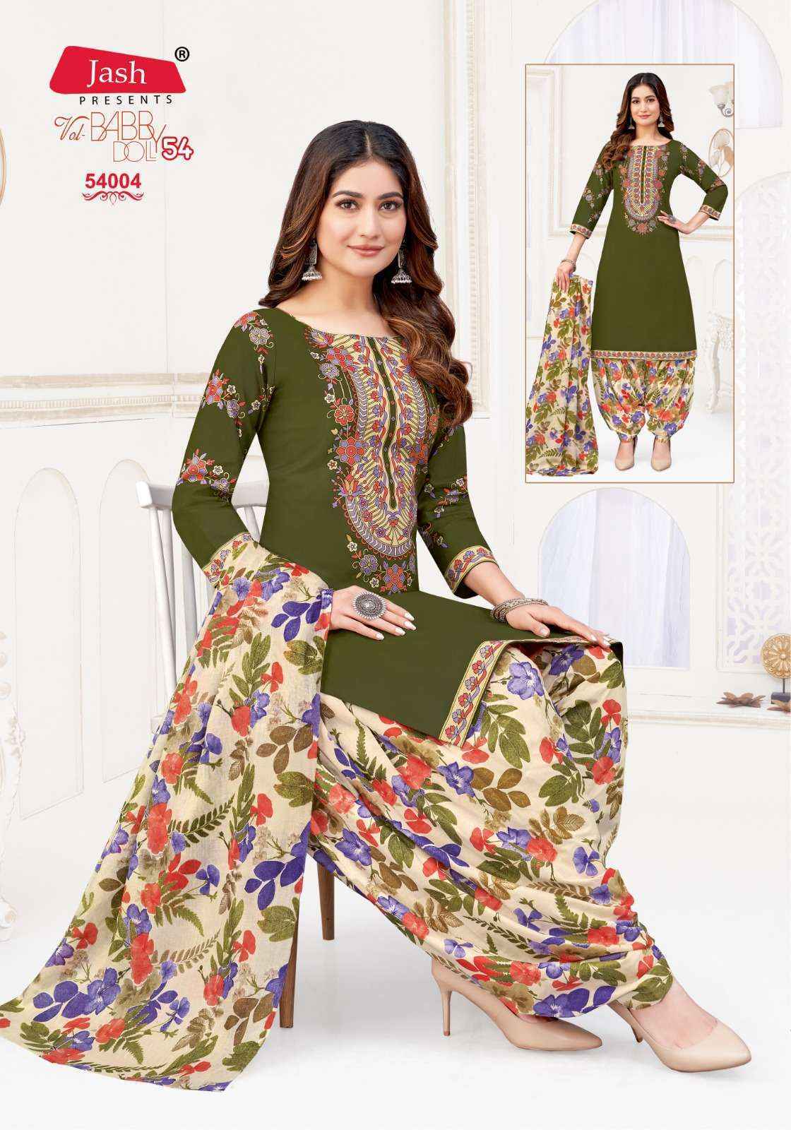 Jash Baby Doll Vol-54 Cotton Dress Material (12 pcs Catalogue)
