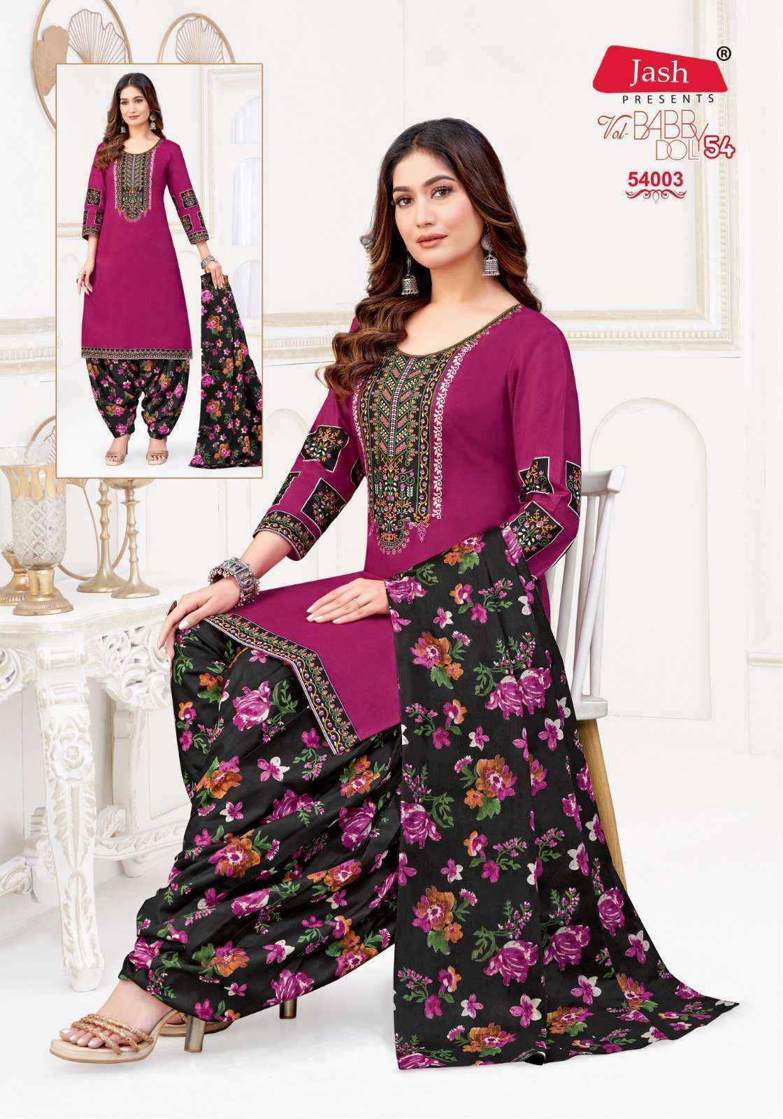 Jash Baby Doll Vol-54 Cotton Dress Material (12 pcs Catalogue)