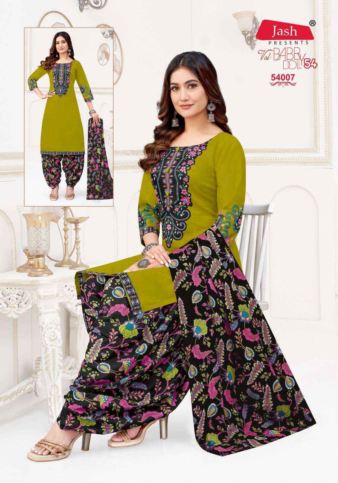 Jash Baby Doll Vol-54 Cotton Dress Material (12 pcs Catalogue)