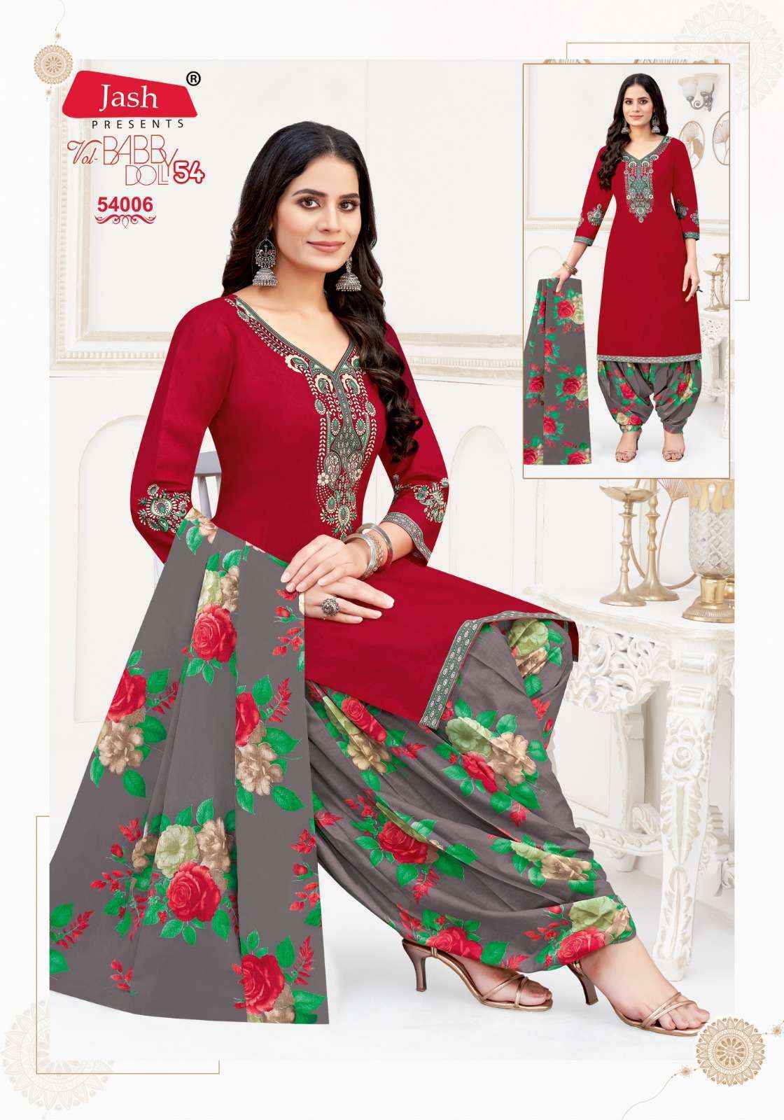 Jash Baby Doll Vol-54 Cotton Dress Material (12 pcs Catalogue)