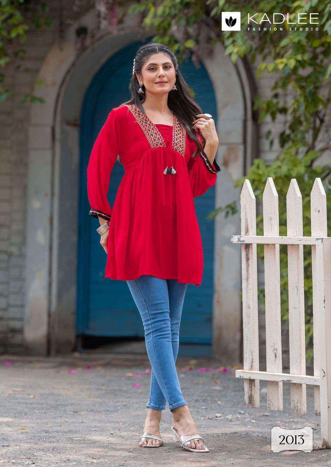 Kadlee Centuri Vol-3 Reyon Weastern Top (6 pcs Catalogue)