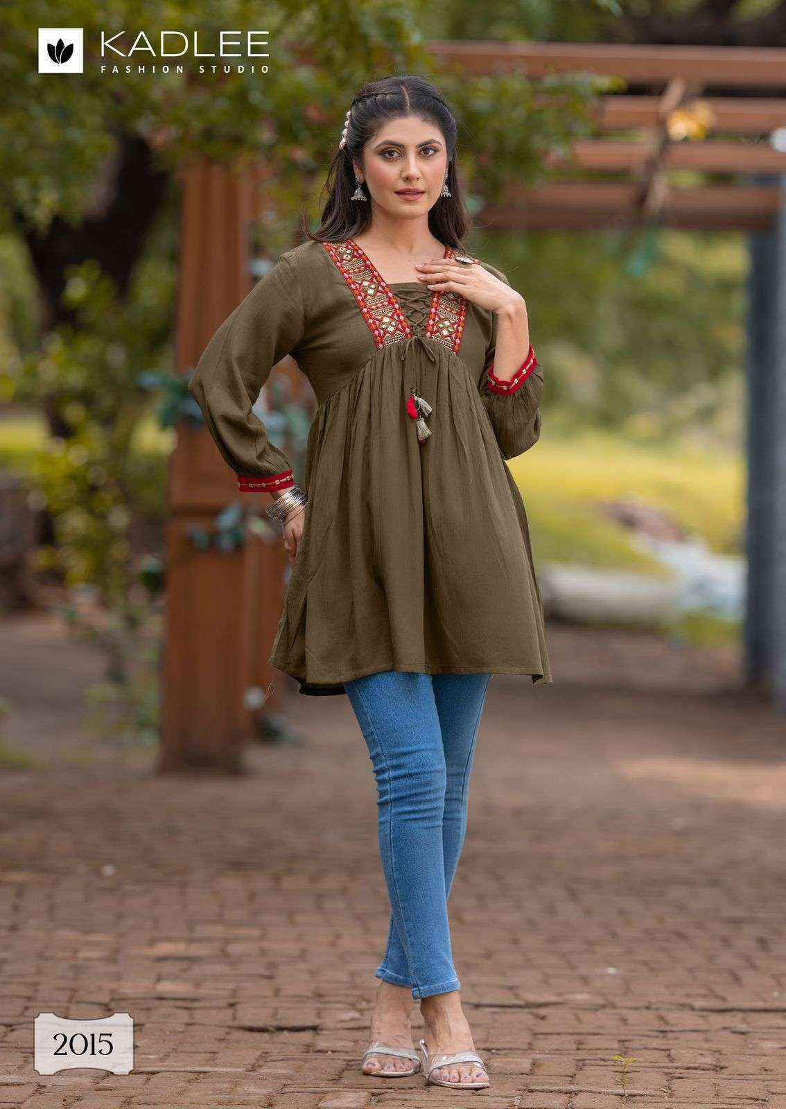 Kadlee Centuri Vol-3 Reyon Weastern Top (6 pcs Catalogue)