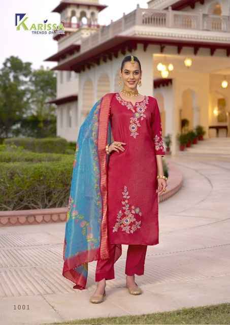 Karissa Mohini Viscouse Readymade Suit (4 pcs Catalogue)