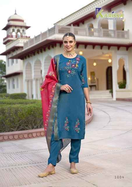 Karissa Mohini Viscouse Readymade Suit (4 pcs Catalogue)