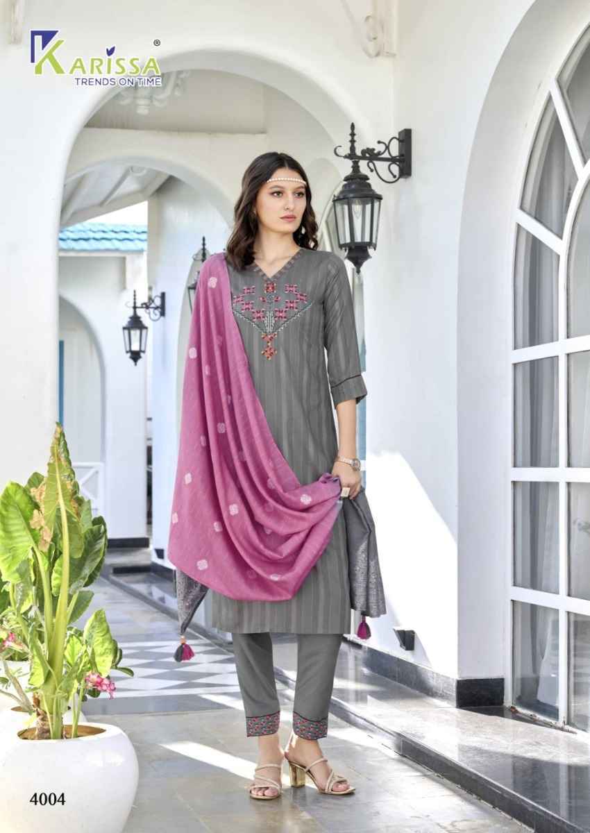 Karissa Opel Vol-4 Viscouse Rayon Readymade Suit (6 pcs Catalogue)