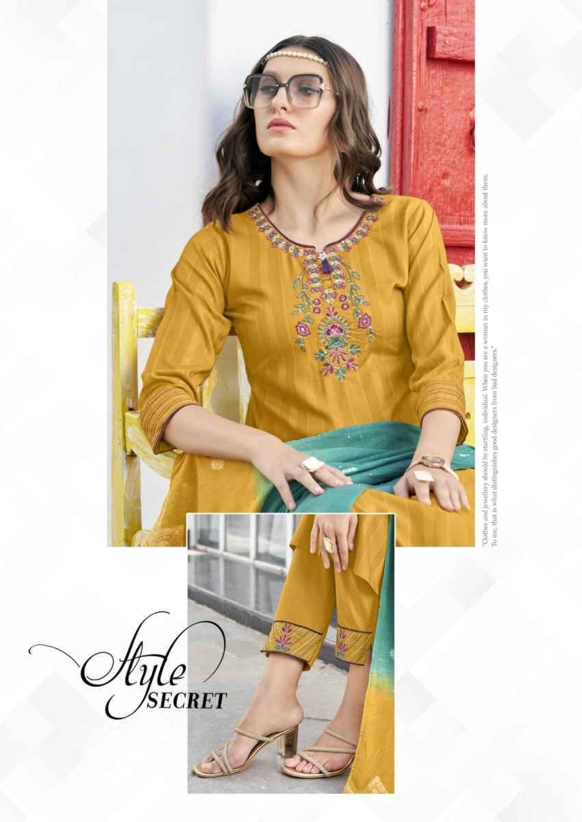 Karissa Opel Vol-4 Viscouse Rayon Readymade Suit (6 pcs Catalogue)