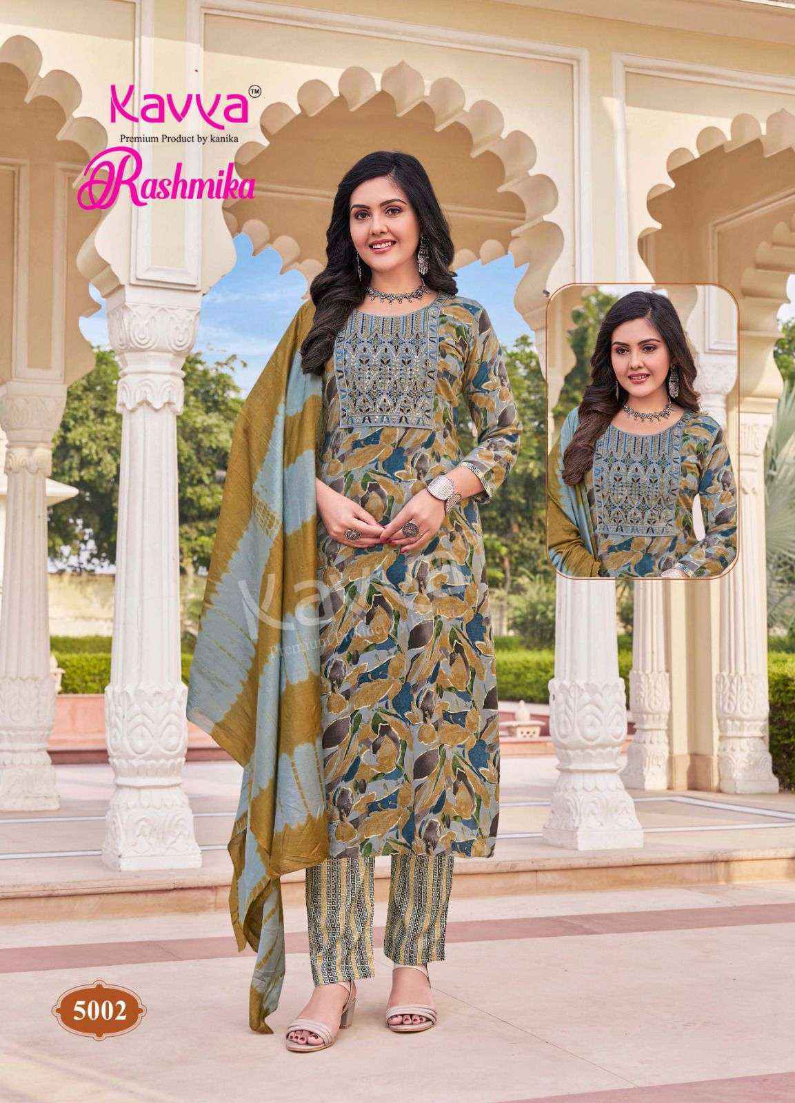 Kavya Rashmika Vol-5 Rayon Readymade Suit (10 pcs Catalogue)