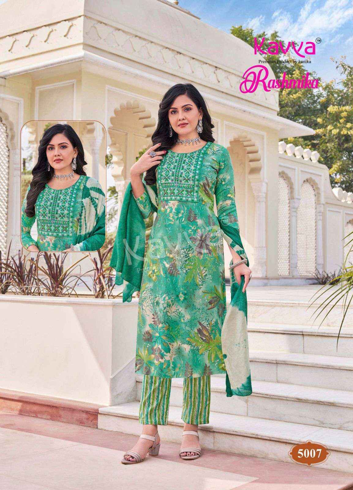 Kavya Rashmika Vol-5 Rayon Readymade Suit (10 pcs Catalogue)