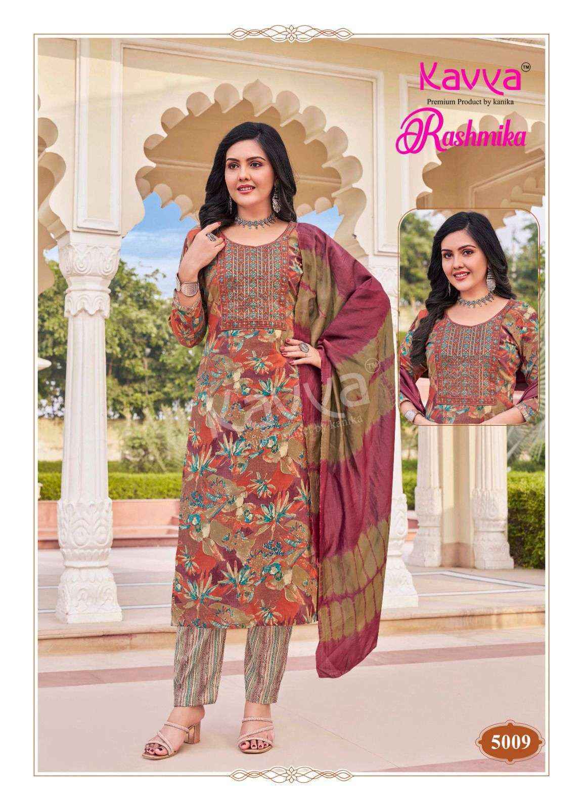 Kavya Rashmika Vol-5 Rayon Readymade Suit (10 pcs Catalogue)
