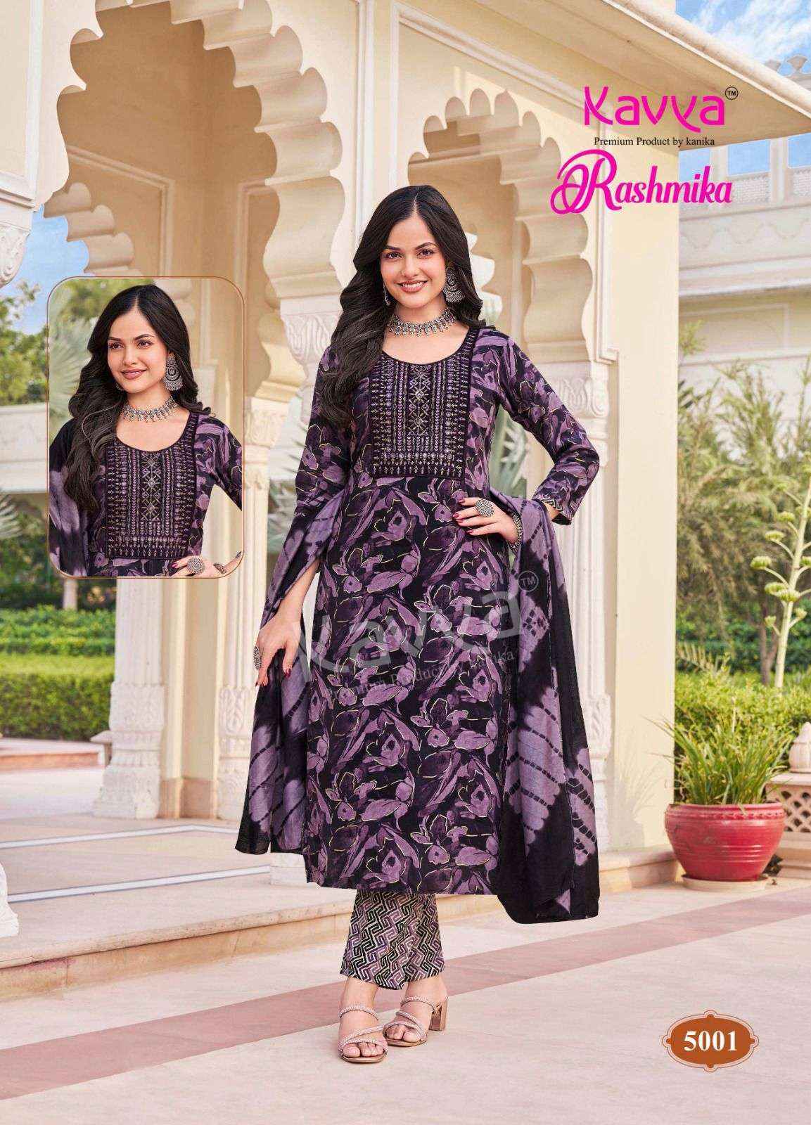 Kavya Rashmika Vol-5 Rayon Readymade Suit (10 pcs Catalogue)