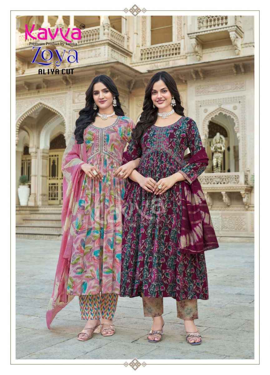 Kavya Zoya Vol-9 Rayon Readymade Suit (10 pcs Catalogue)