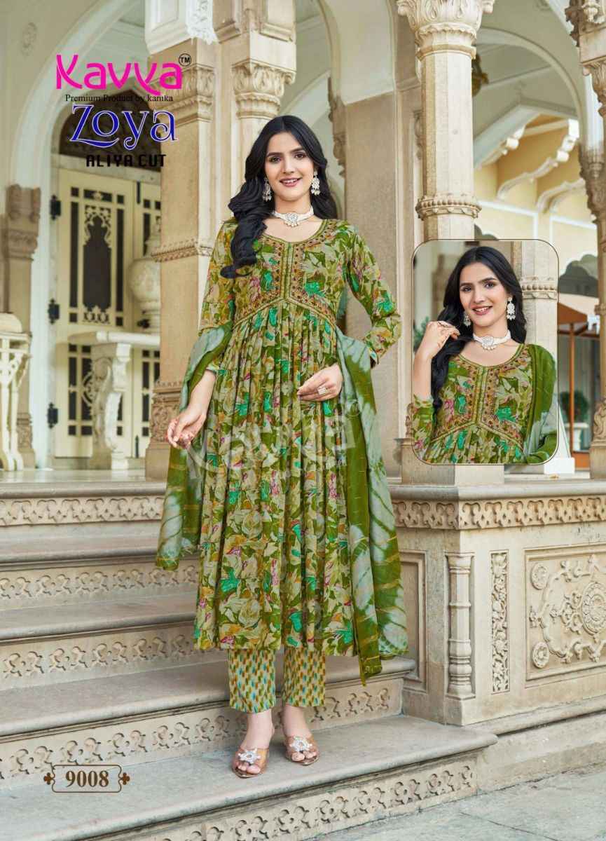 Kavya Zoya Vol-9 Rayon Readymade Suit (10 pcs Catalogue)