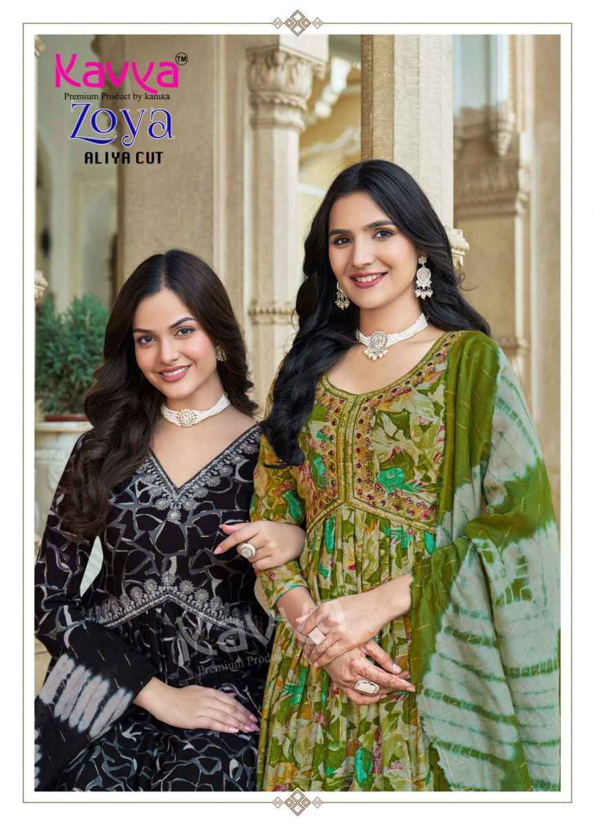 Kavya Zoya Vol-9 Rayon Readymade Suit (10 pcs Catalogue)