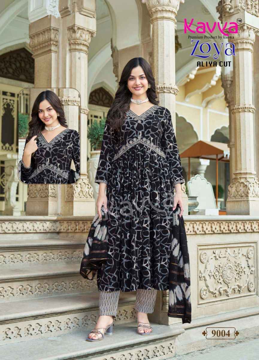Kavya Zoya Vol-9 Rayon Readymade Suit (10 pcs Catalogue)