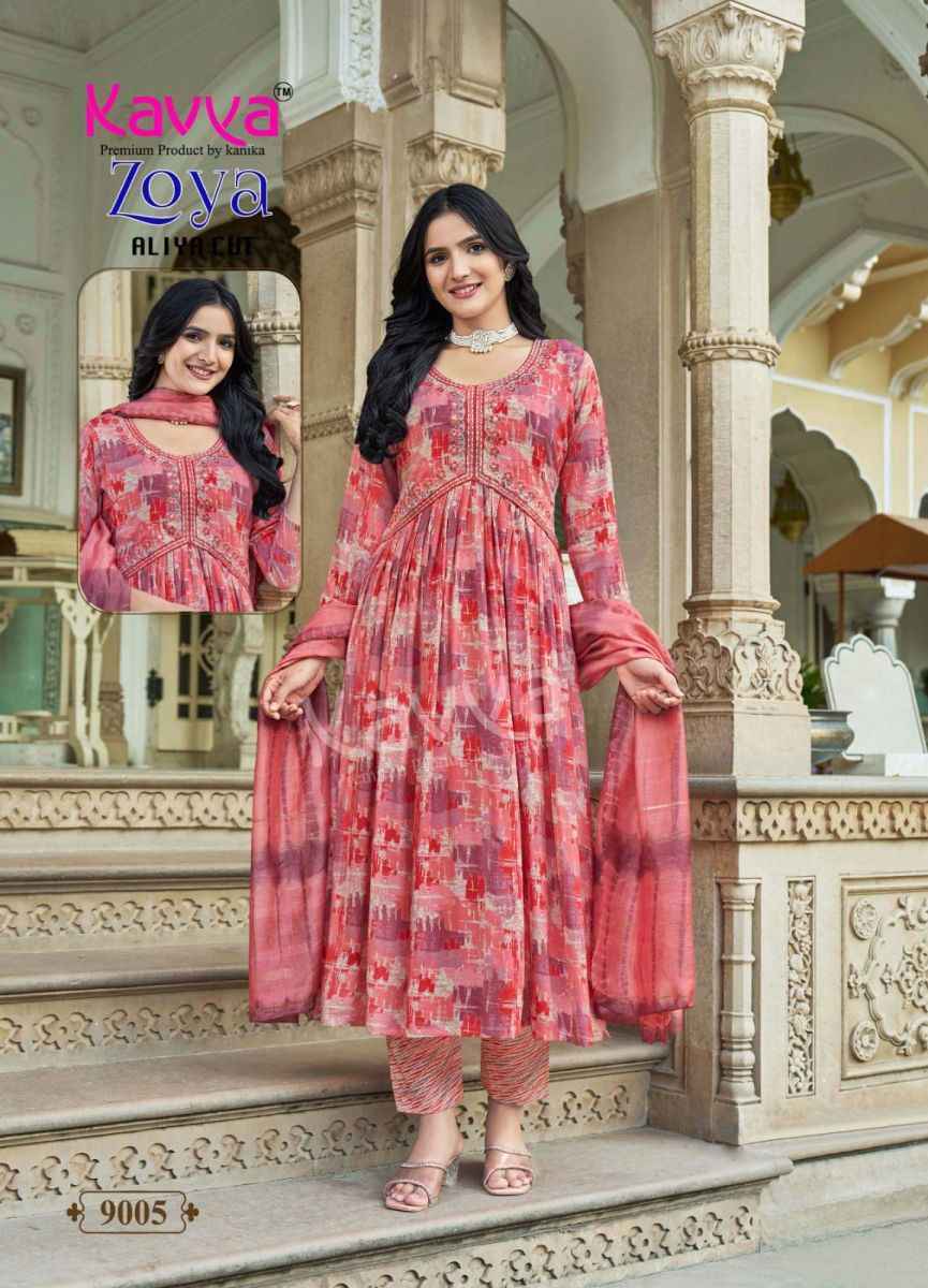 Kavya Zoya Vol-9 Rayon Readymade Suit (10 pcs Catalogue)