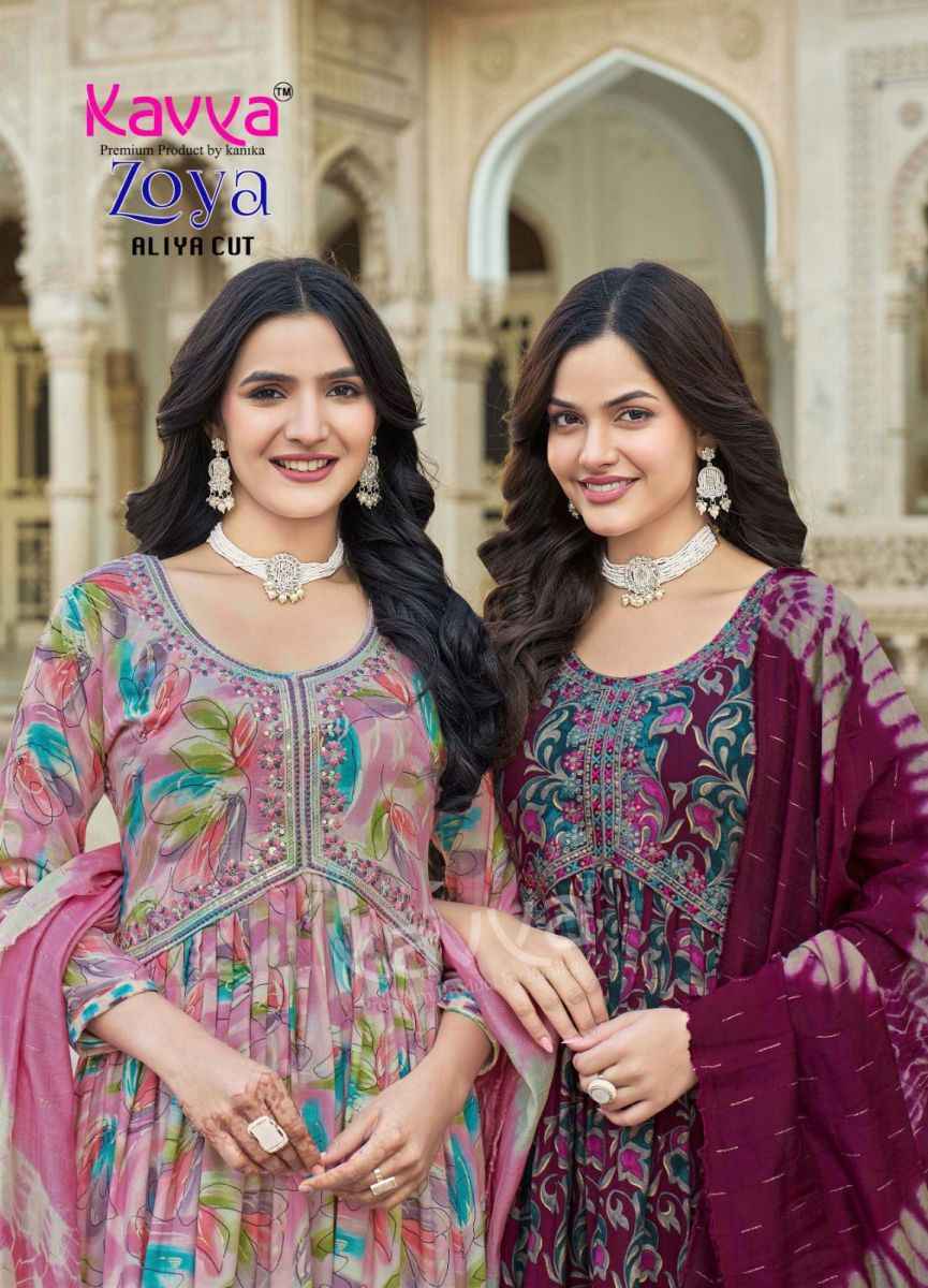 Kavya Zoya Vol-9 Rayon Readymade Suit (10 pcs Catalogue)