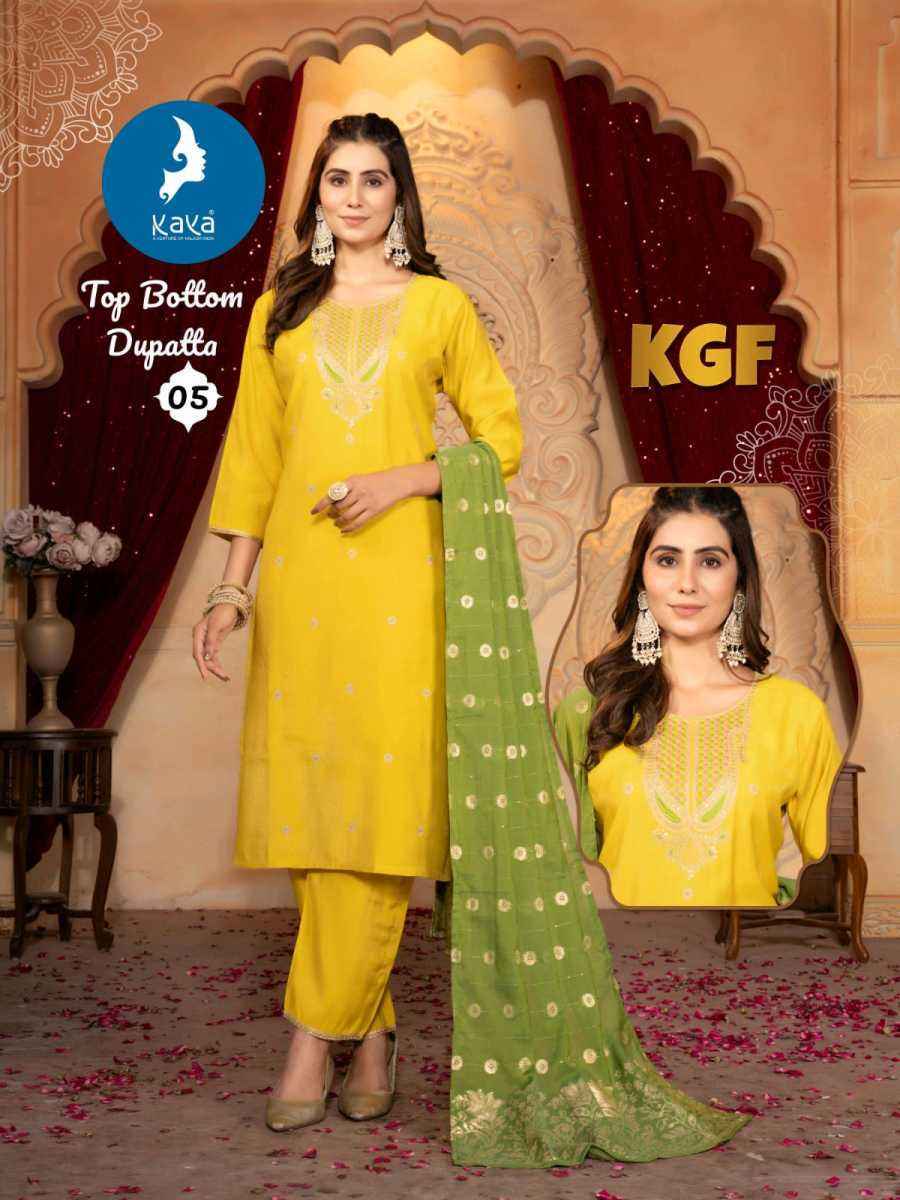 Kaya KGF Cotton Readymade Suit (6 pcs Catalogue)
