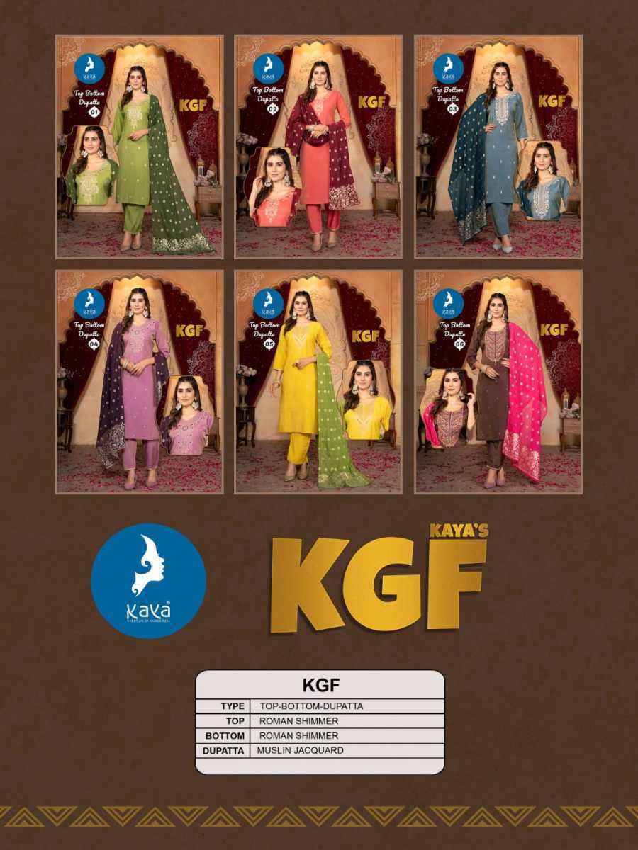 Kaya KGF Cotton Readymade Suit (6 pcs Catalogue)