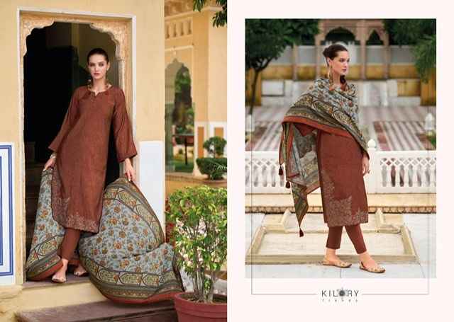Kilory Trends Shiso Viscouse Silk Dress Material (8 pcs Catalogue)