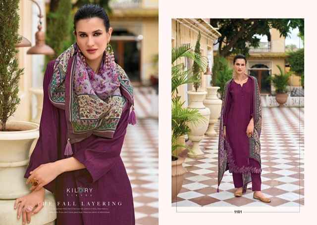 Kilory Trends Shiso Viscouse Silk Dress Material (8 pcs Catalogue)