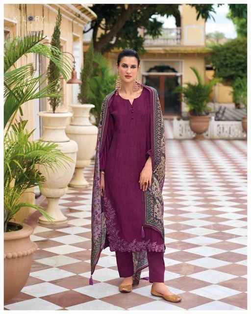 Kilory Trends Shiso Viscouse Silk Dress Material (8 pcs Catalogue)