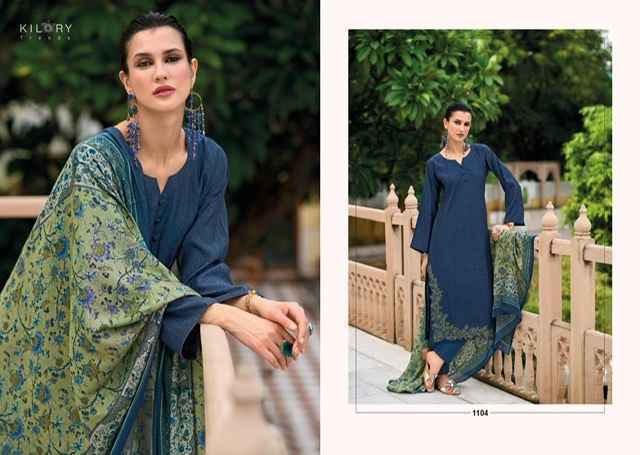Kilory Trends Shiso Viscouse Silk Dress Material (8 pcs Catalogue)