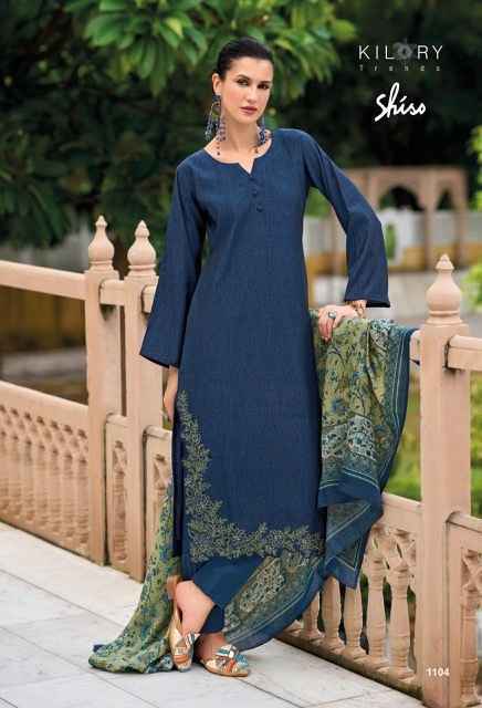 Kilory Trends Shiso Viscouse Silk Dress Material (8 pcs Catalogue)