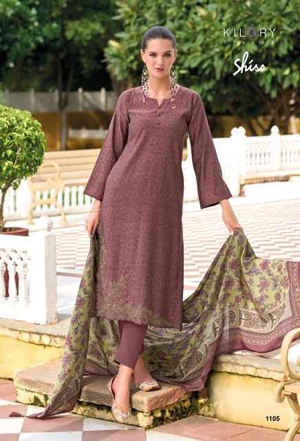 Kilory Trends Shiso Viscouse Silk Dress Material (8 pcs Catalogue)