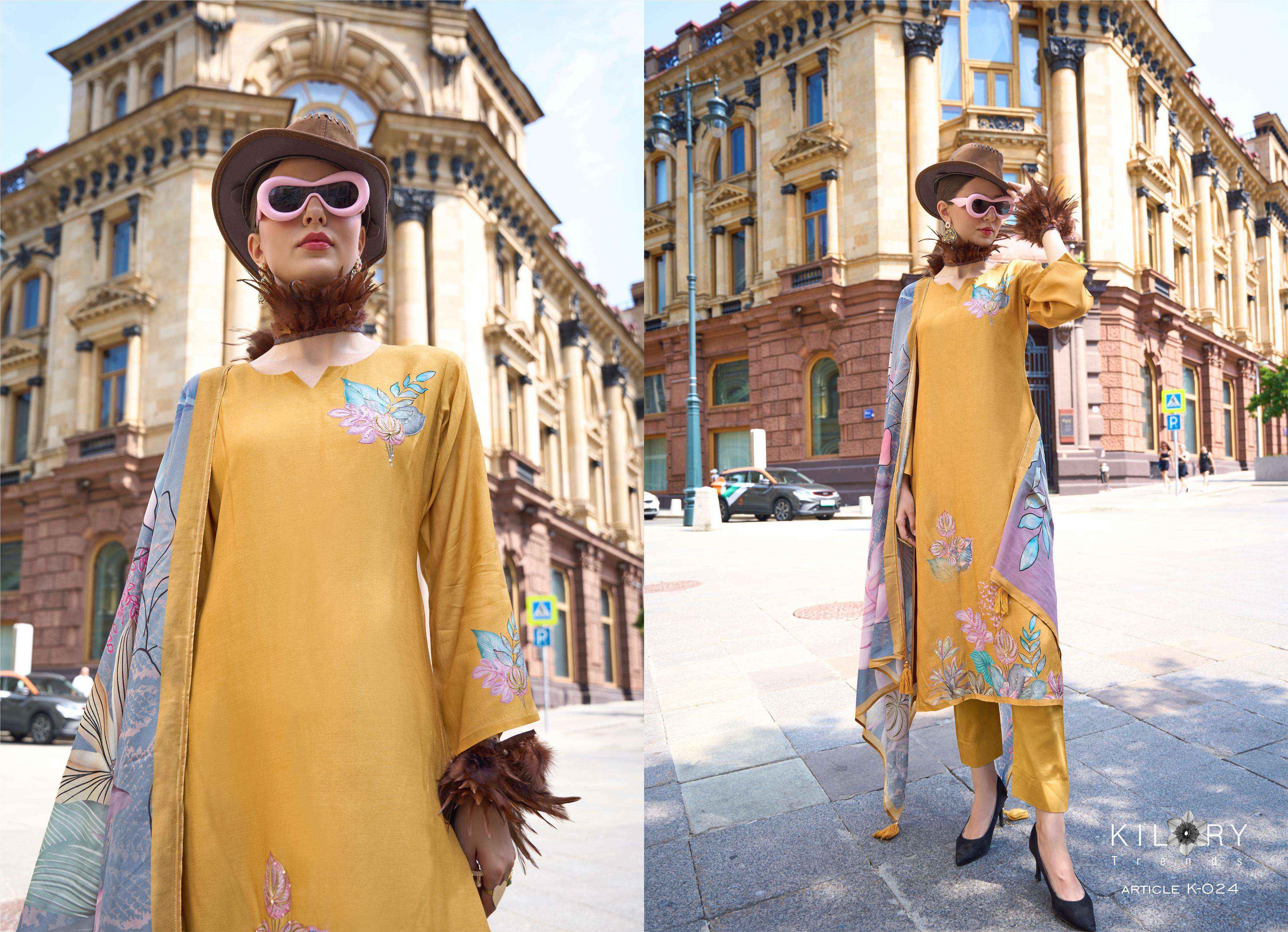 Kilory Trendz Grazia Muslin Dress Material (6 pcs Catalogue)
