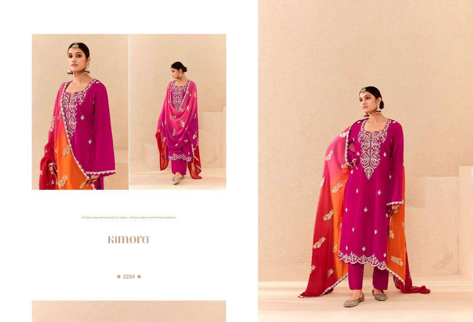 Kimora Sajda Vol-53 Silk Dress Material (6 pcs Catalogue)