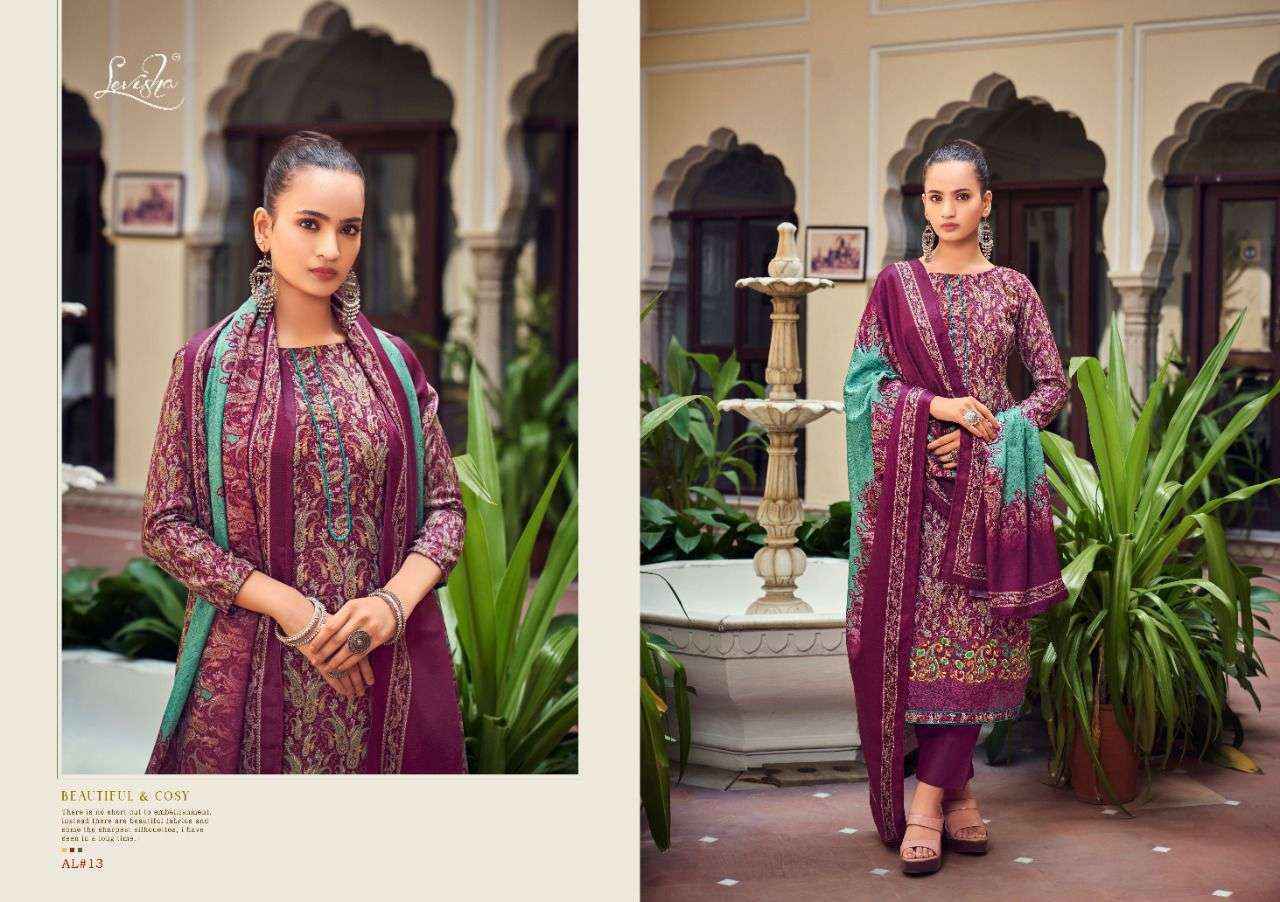 Levisha Aaliyah Pashmina Dress Material (6 pcs Catalogue)