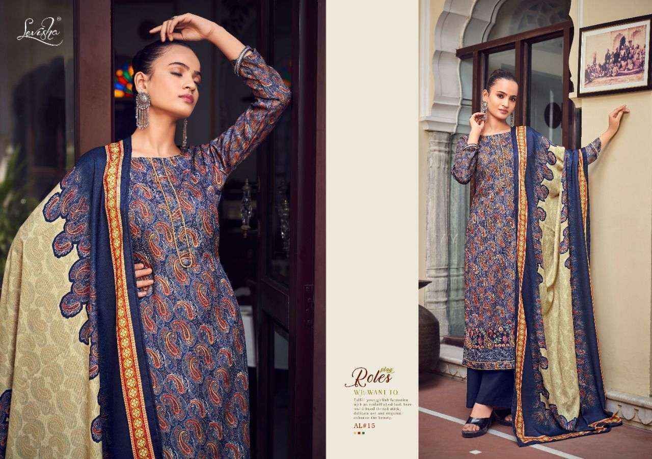 Levisha Aaliyah Pashmina Dress Material (6 pcs Catalogue)