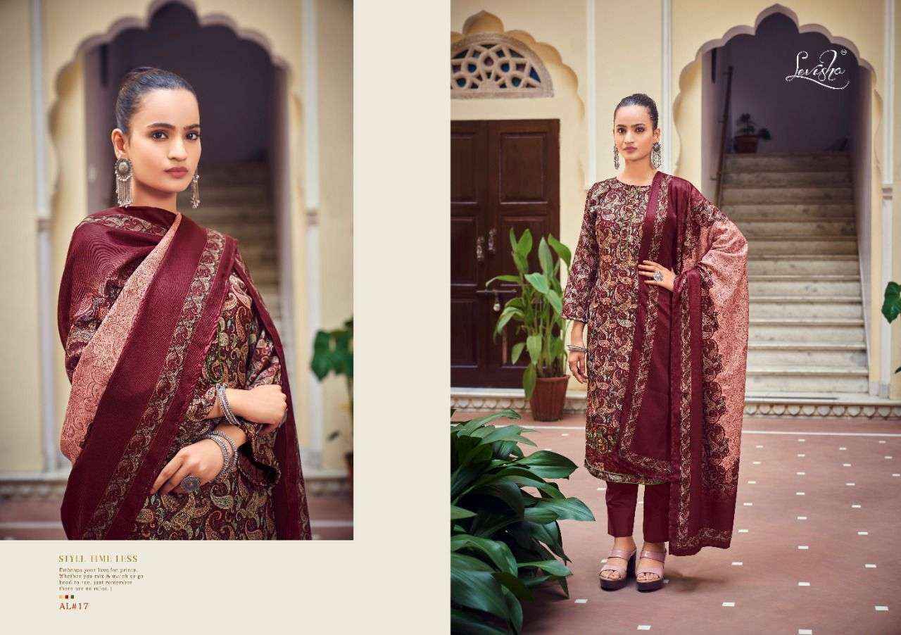 Levisha Aaliyah Pashmina Dress Material (6 pcs Catalogue)