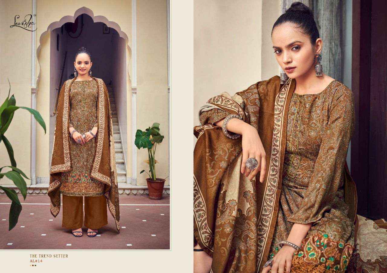 Levisha Aaliyah Pashmina Dress Material (6 pcs Catalogue)