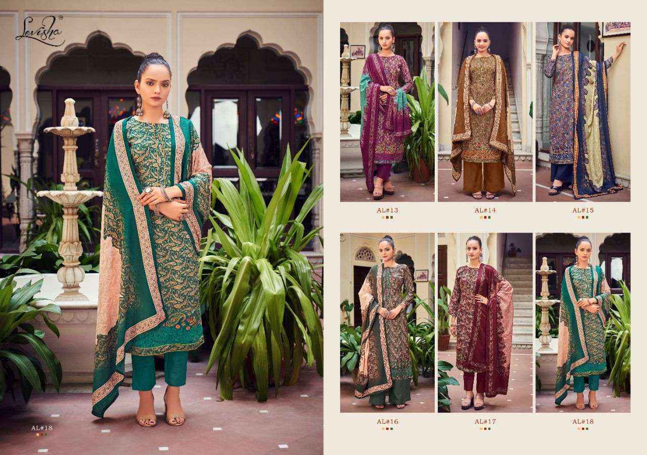 Levisha Aaliyah Pashmina Dress Material (6 pcs Catalogue)