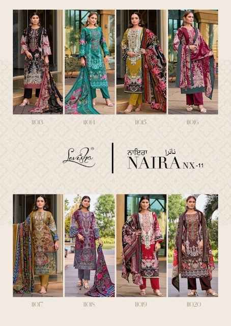 Levisha Naira Nx Vol-11 Cotton Dress Material (8 pcs Catalogue)