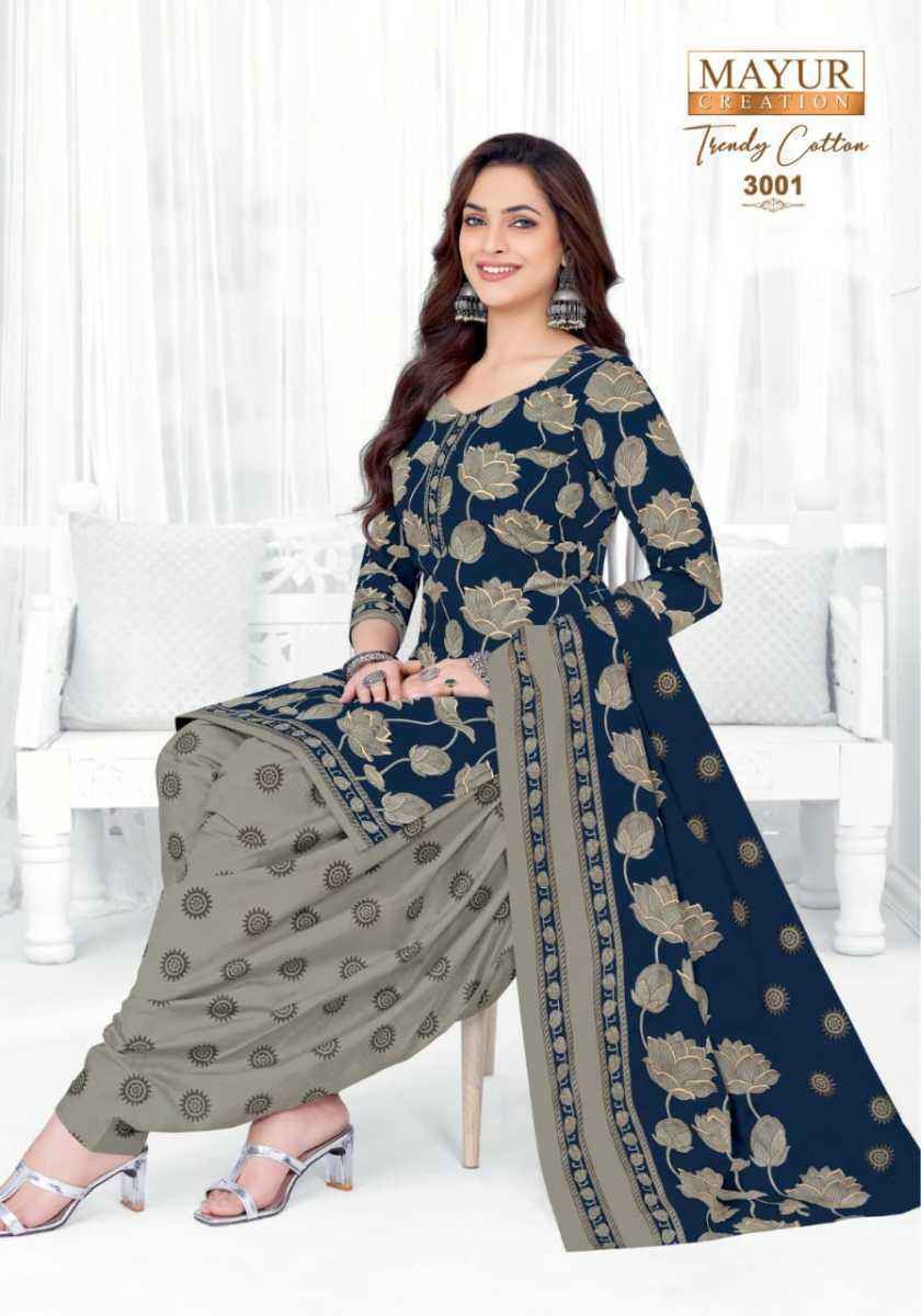 Mayur Trendy Cotton Vol-3 Cotton Dress Material (10 pcs Catalogue)