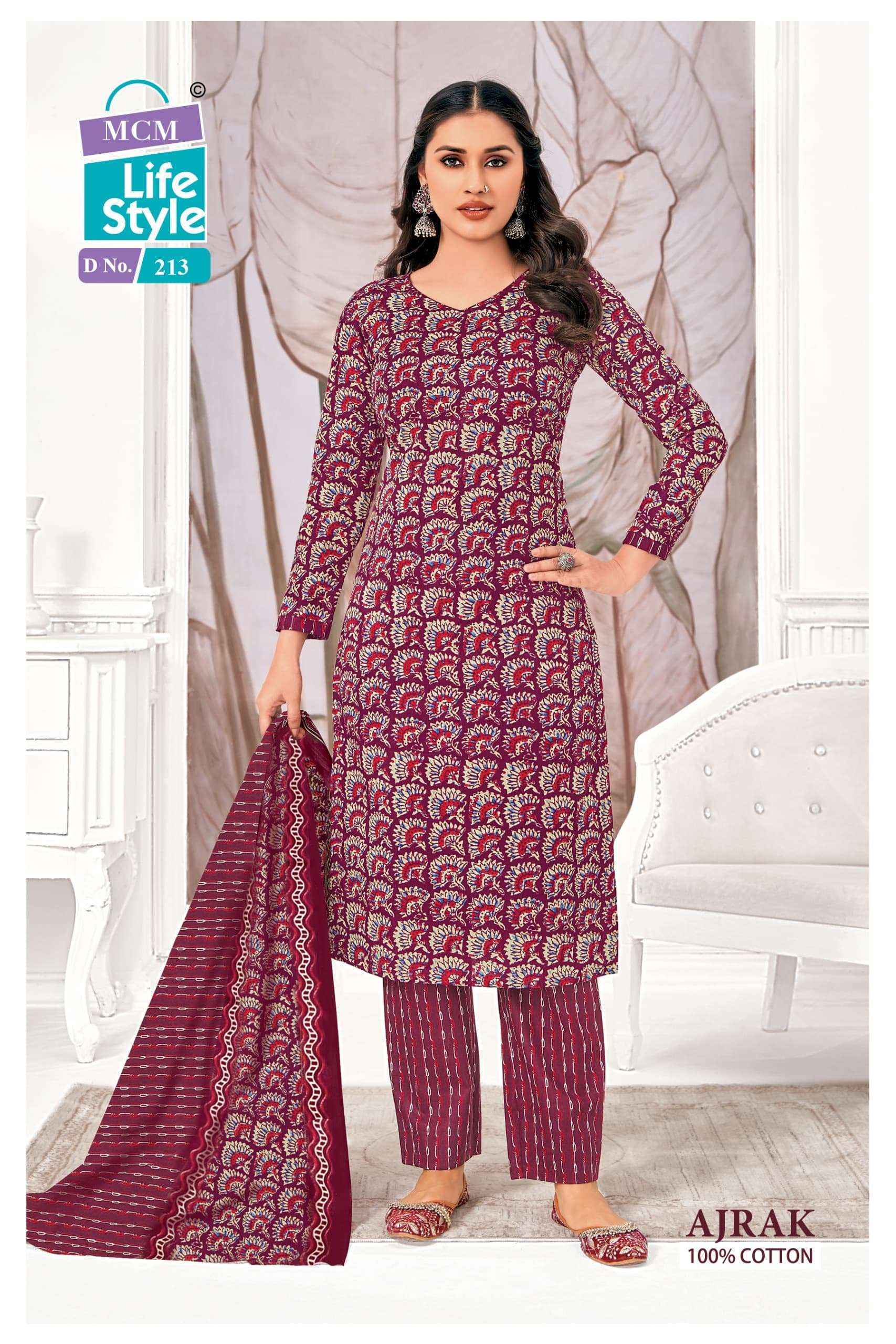 MCM Lifestyle Ajrak Vol-2 Readymade Cotton Dress Material Wholesale Online  Mumbai