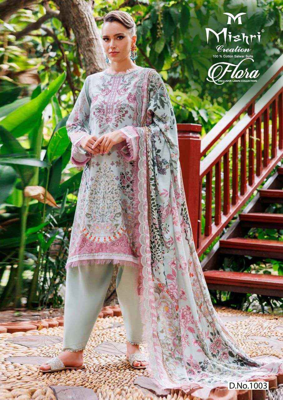 Mishri Creation Flora Vol-1 Lawn Cotton Dress Material (6 pcs Catalogue)