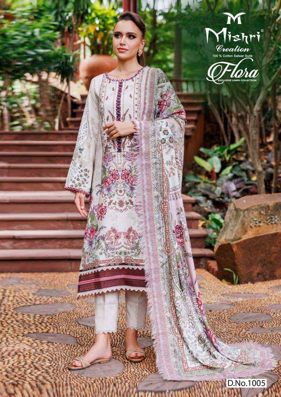 Mishri Creation Flora Vol-1 Lawn Cotton Dress Material (6 pcs Catalogue)