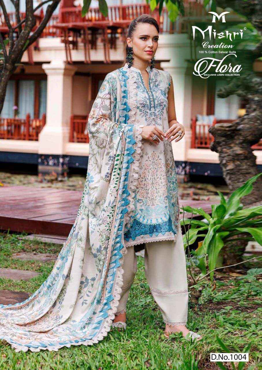 Mishri Creation Flora Vol-1 Lawn Cotton Dress Material (6 pcs Catalogue)